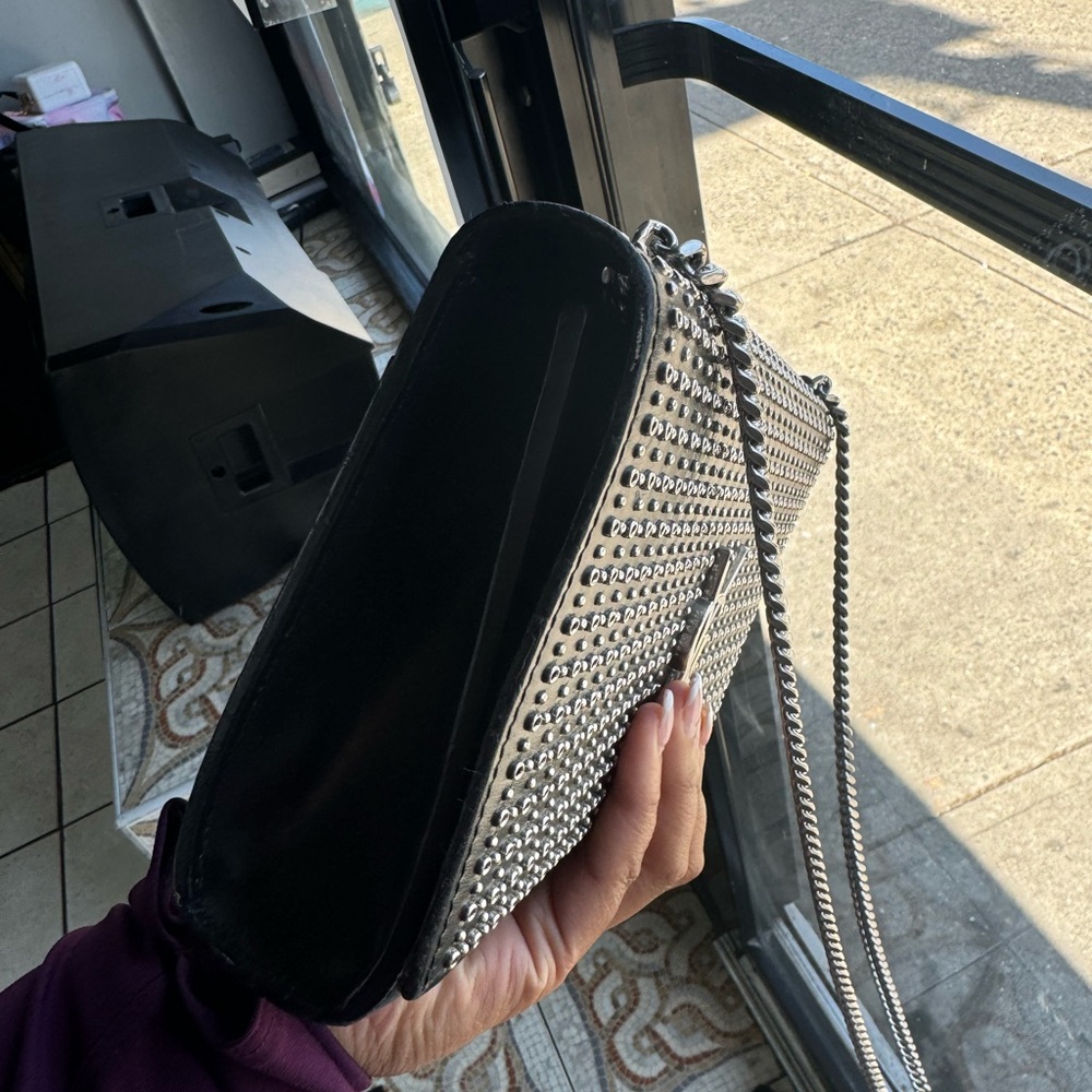Yves Saint Laurent Black Studded Crossbody Bag - Picture 4 of 6